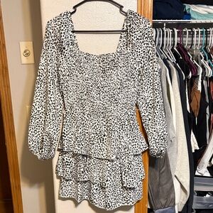 Leopard Print Women's Romper